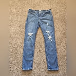 LEVI'S 711 Skinny Blue Jeans